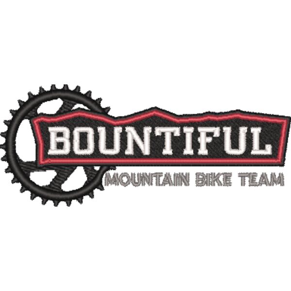 Embroidered Bountiful White with Red Trim Thumbnail